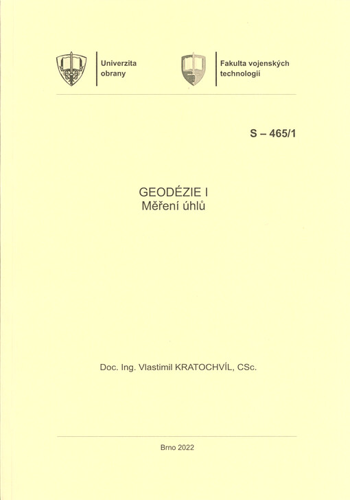 Geodézie I : měření úhlů