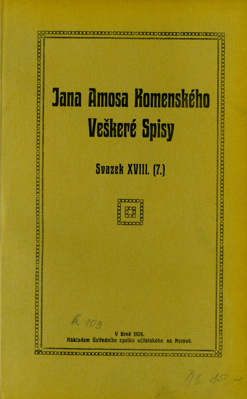 Manualník aneb Jádro celé biblí svaté : Summu všeho, co bůh lidem I. k věření vyjevil, II. k činění poručil, III. k očekávání zaslíbil, plně a jasně obsahující : Místo nové svíce sedícím ještě v temnostech zpuštění svého církve české ostatkům podané : Léta MDCLVIII