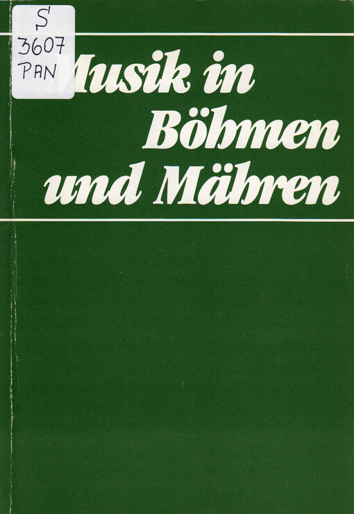 Musik in Böhmen und Mähren