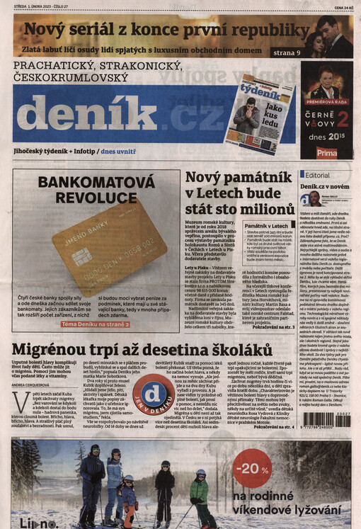 Prachatický, strakonický, českokrumlovský deník