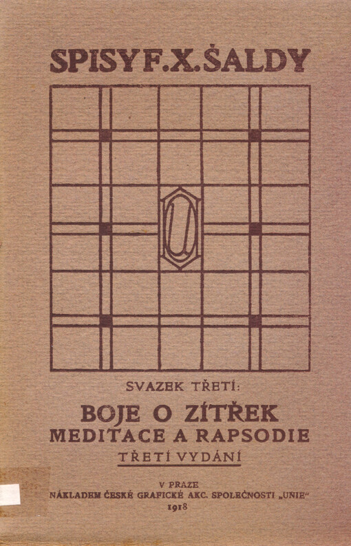 Boje o zítřek : meditace a rapsodie