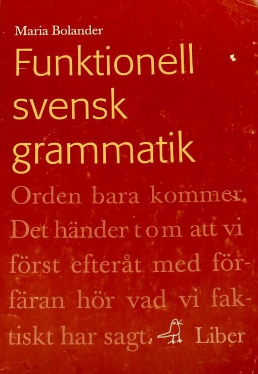 Funktionell svensk grammatik