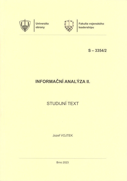 Informační analýza II.