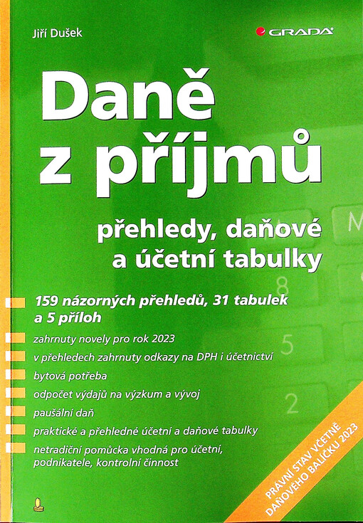 Daně z příjmů : přehledy, daňové a účetní tabulky