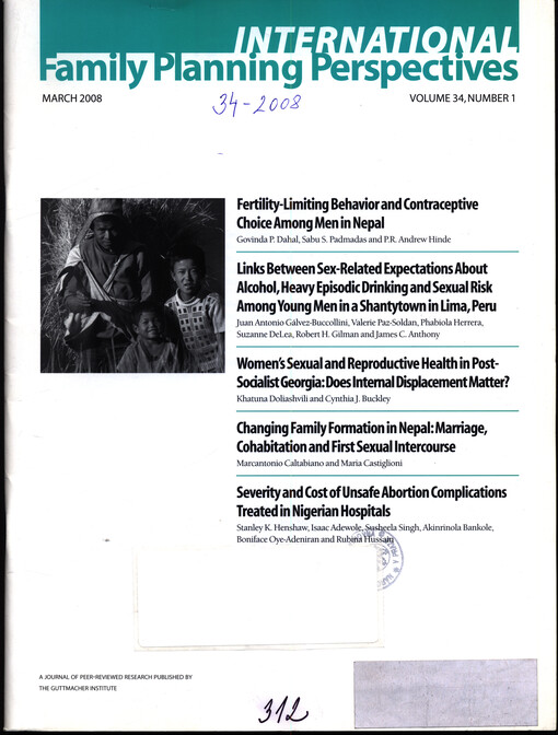 International family planning perspectives