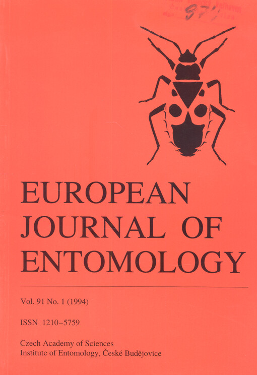 European journal of entomology
