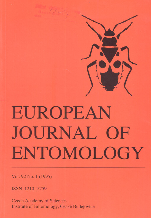 European journal of entomology