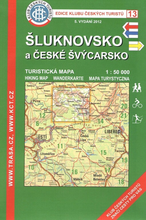 Šluknovsko a České Švýcarskoturistická mapa 1:50 000
