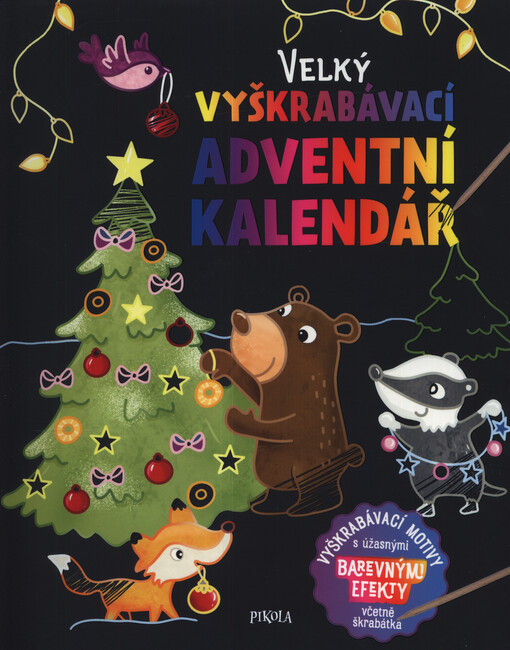 Velký vyškrabávací adventní kalendář