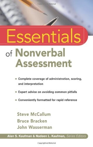 Essentials of nonverbal assessment