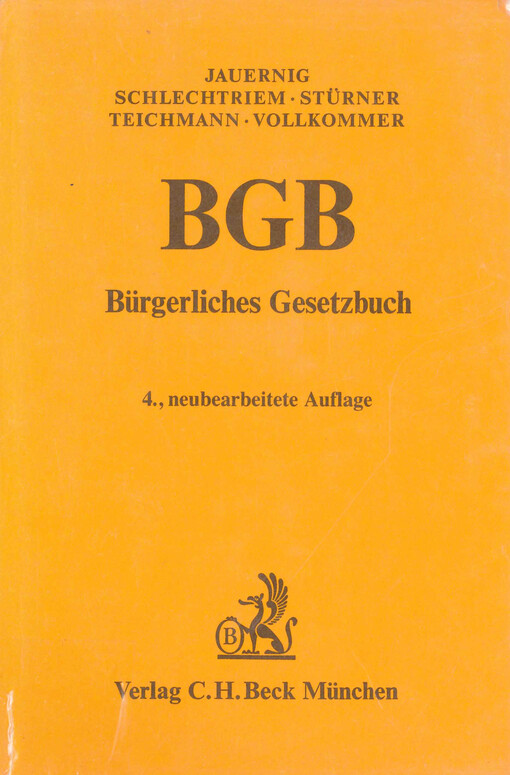 Bürgerliches Gesetzbuch
