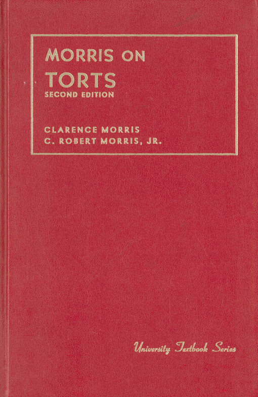 Morris on torts