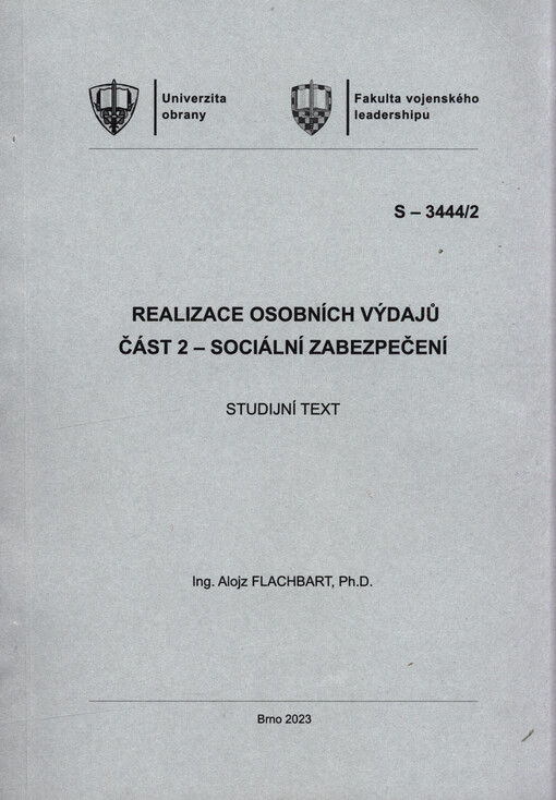 Realizace osobních výdajů. Část 2, Sociální zabezpečení