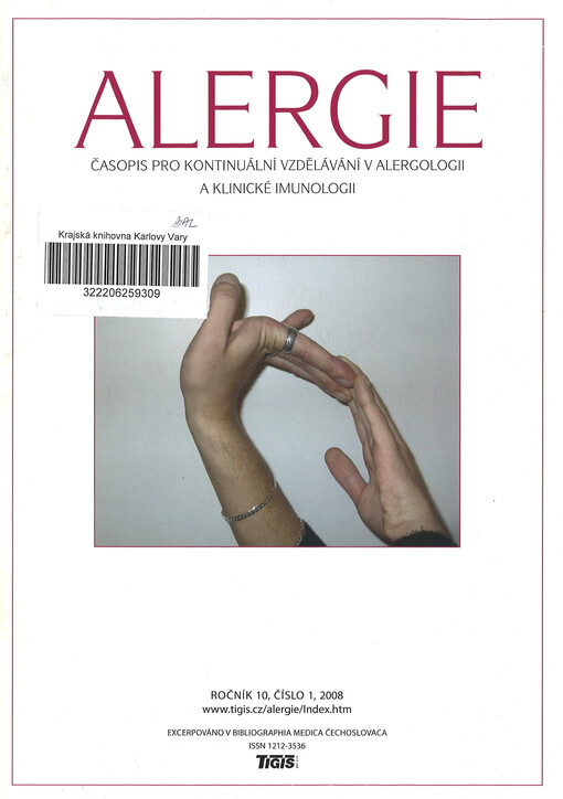 Alergie : časopis pro kontinuální vzdělávání v alergologii a klinické imunologii