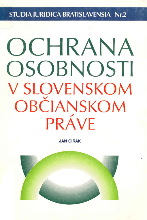 Ochrana osobnosti v slovenskom občianskom práve