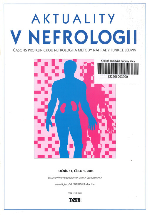 Aktuality v nefrologii : časopis pro klinickou nefrologii a metody náhrady funkce ledvin