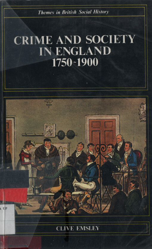 Crime and society in England, 1750-1900