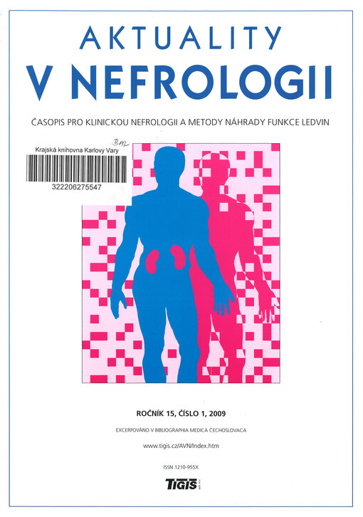 Aktuality v nefrologii : časopis pro klinickou nefrologii a metody náhrady funkce ledvin