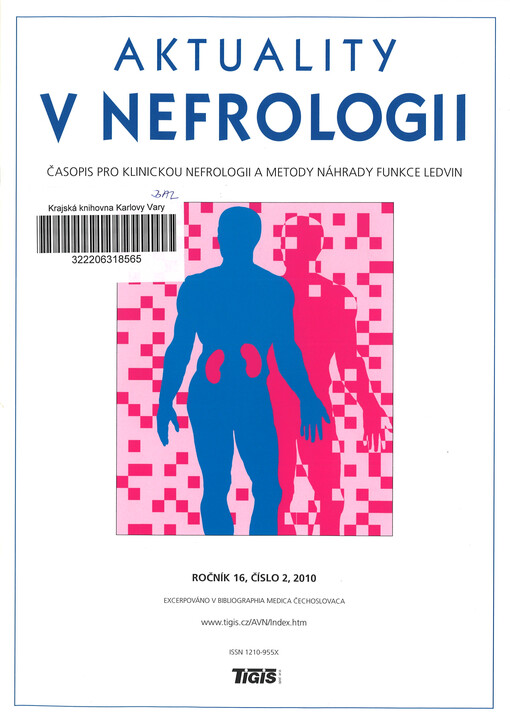 Aktuality v nefrologii : časopis pro klinickou nefrologii a metody náhrady funkce ledvin
