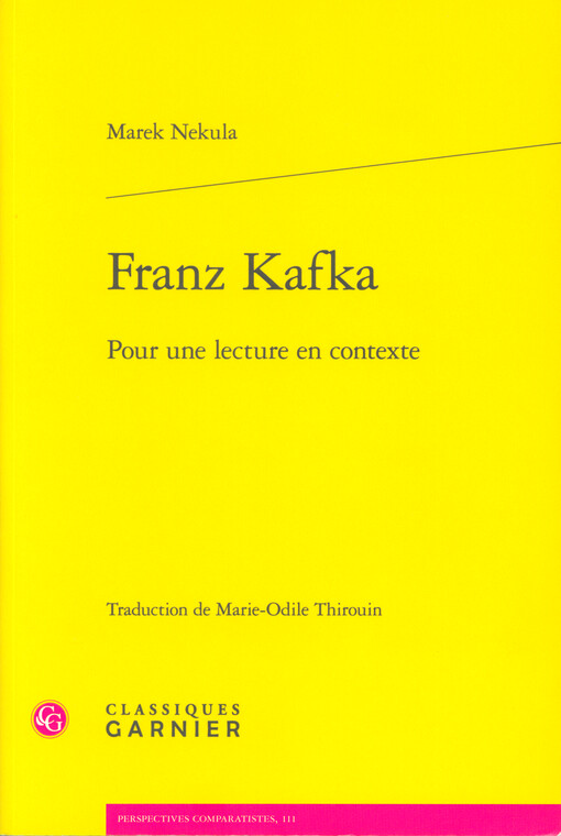 Franz Kafka : pour une lecture en contexte