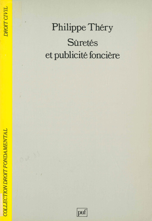 Suretés et publicité fonciere