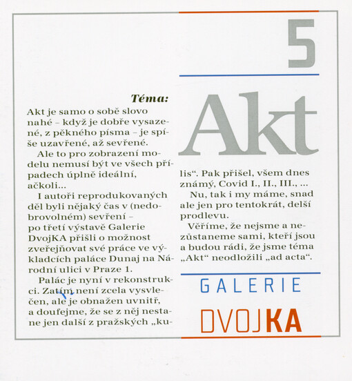 Téma 5: Akt