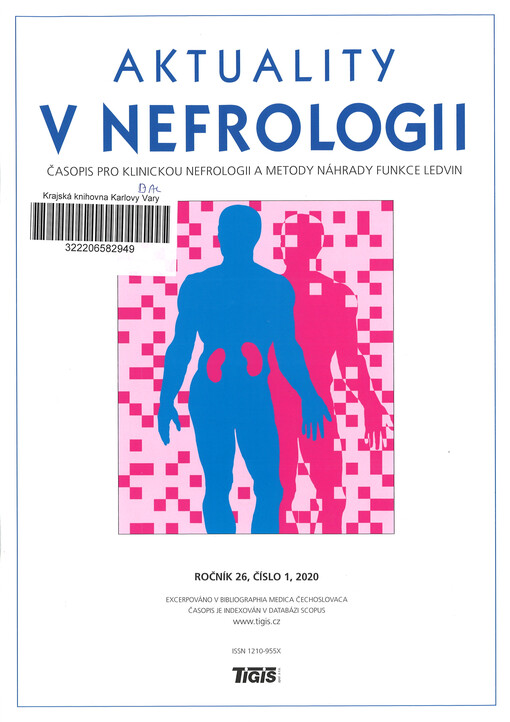 Aktuality v nefrologii : časopis pro klinickou nefrologii a metody náhrady funkce ledvin