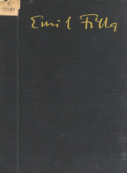 Emil Filla : [soubor článků a reprodukcí s použitím otisků 22 leptů nebo suchých jehel, podepsaných autorem