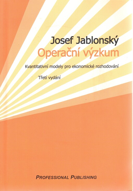 Operační výzkum : kvantitativní modely pro ekonomické rozhodování