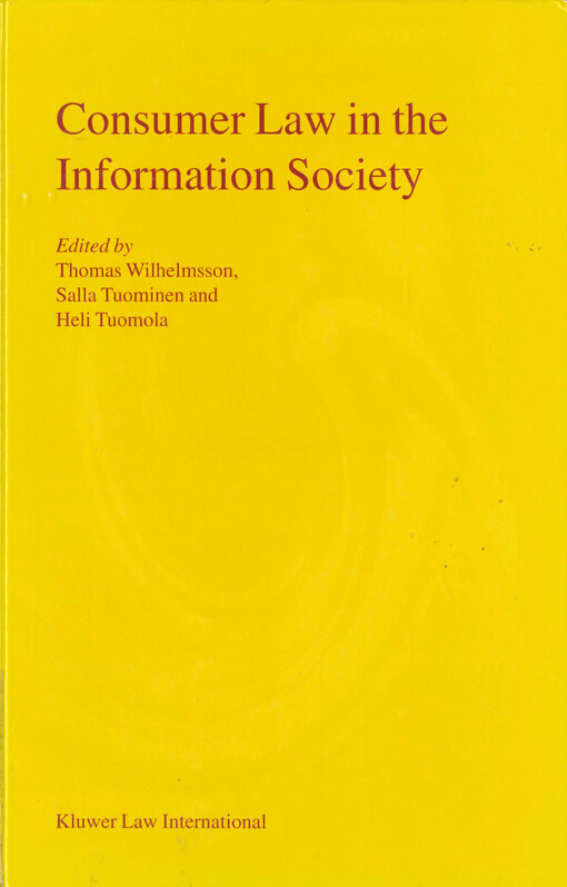 Consumer law in the information society