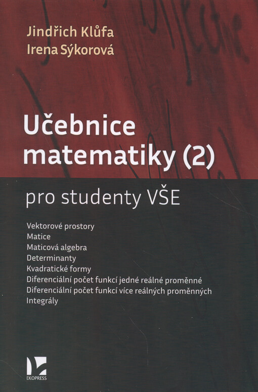Učebnice matematiky (2) pro studenty VŠE