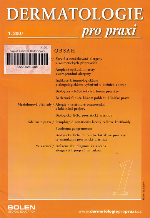 Dermatologie pro praxi