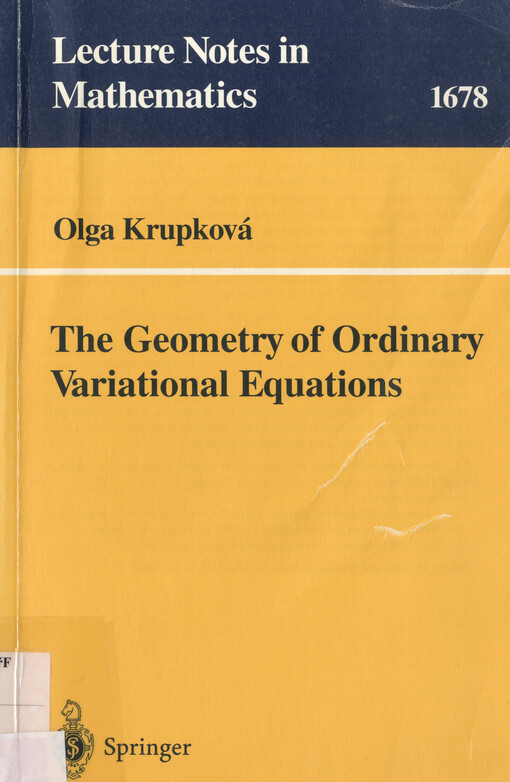 The geometry of ordinary variational equations