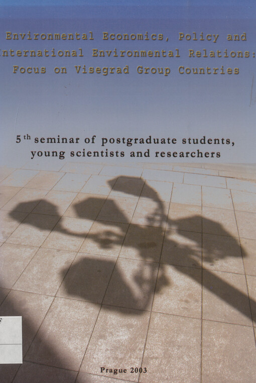 Environmental economics, policy and international environmental relations : focus on Visegrad Group countries