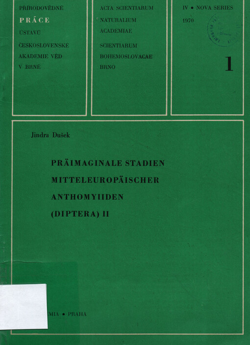 Präimaginale Stadien Mitteleuropäischer Anthomyiiden (Diptera). II