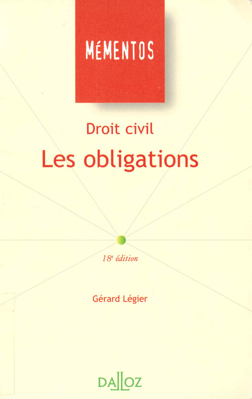 Droit civil : les obligations