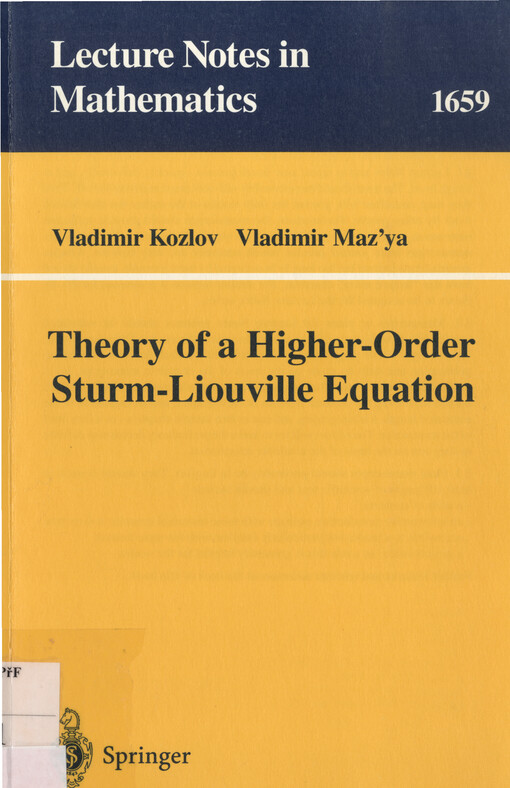 Theory of a higher order Sturm-Liouville equation