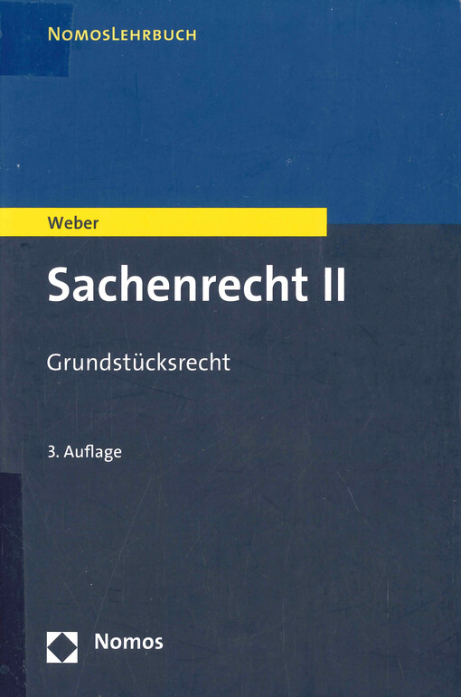 Sachenrecht. II, Grundstücksrecht