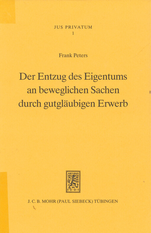 Der Entzug des Eigentums an beweglichen Sachen durch gutgläubigen Erwerb
