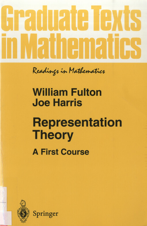 Representational theory : a first course