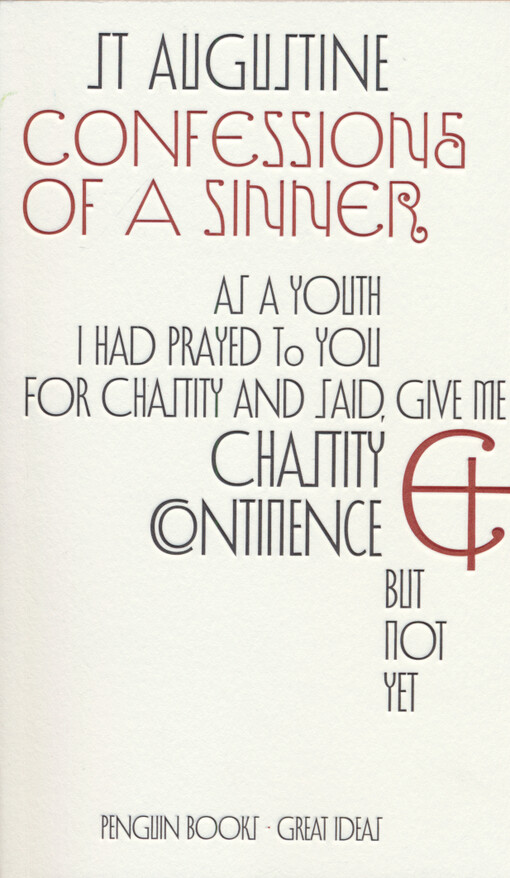 Confessions of a sinner