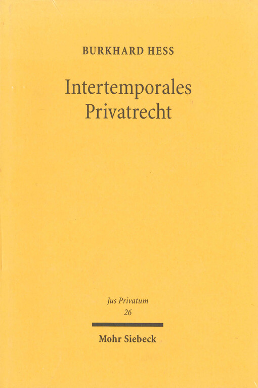 Intertemporales Privatrecht