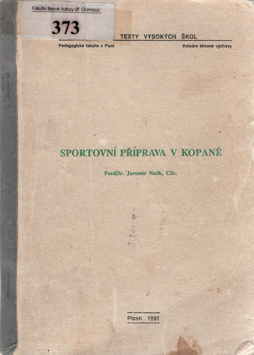 Sportovní příprava v kopané