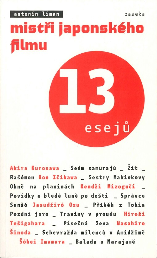 Mistři japonského filmu :13 esejů