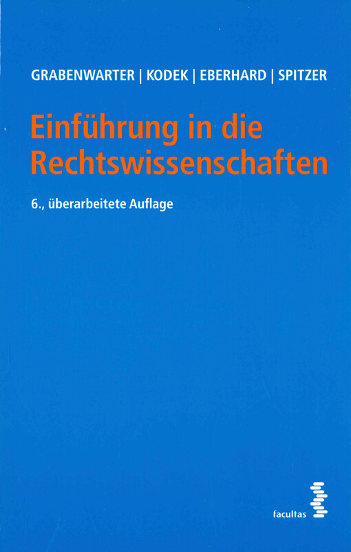 Einführung in die Rechtswissenschaften