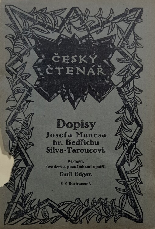 Dopisy Josefa Manesa hr. Bedřichu Silva-Taroucovi