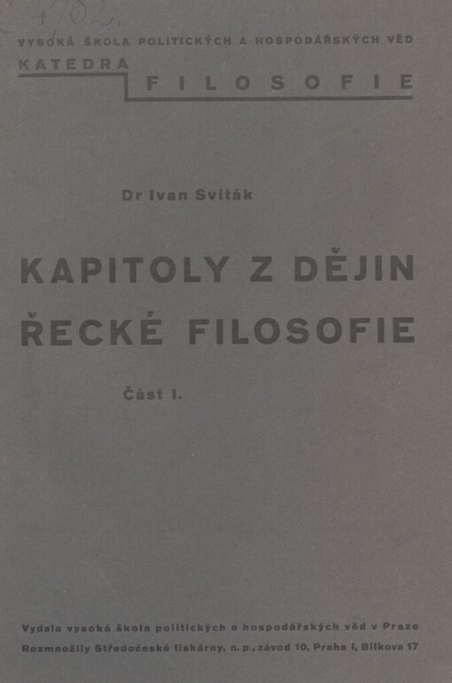 Kapitoly z dějin filosofie