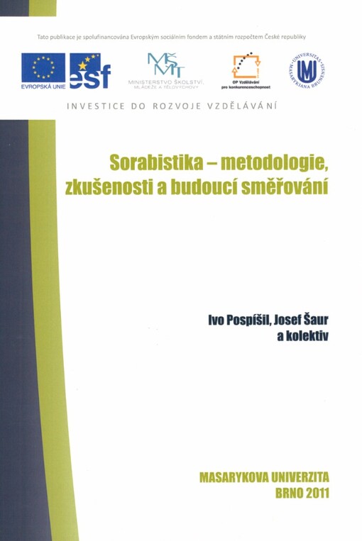 Sorabistika - metodologie, zkušenosti a budoucí směřování
