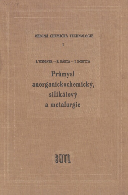 Obecná chemická technologie: vysokoškolská učebnice pro studium chemickotechnologického inž