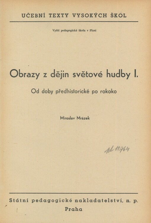 Obrazy z dějin světové hudby